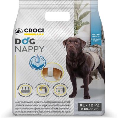 Croci XL Dog Nappy - Absorbent, Adjustable, Breathable - Dog Nappy Croci XL Dog Nappy - Absorbent, Adjustable, Breathable - Dog Nappy