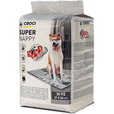 Croci 180 Hundekotzmatten - Zeitung Druck - 57x54 cm - 6 Pack Croci 180 Hundekotzmatten - Zeitung Druck - 57x54 cm - 6 Pack