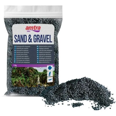 AMTRA Quarzo Nero Ceramizzato - Gravier pour Aquarium - 2KG - Publicité AMTRA Quarzo Nero Ceramizzato - Gravier pour Aquarium - 2KG - Publicité