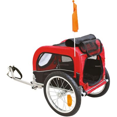 Trailer per bici Croci per cani - Bande catarifrangenti - Impermeabile - Fino a 40kg Trailer per bici Croci per cani - Bande catarifrangenti - Impermeabile - Fino a 40kg