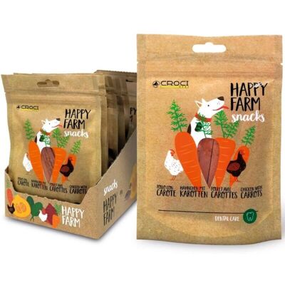 CROCI - Happy Farm Snacks - 12x80g - Kip & Wortel - Hondensnack CROCI - Happy Farm Snacks - 12x80g - Kip & Wortel - Hondensnack