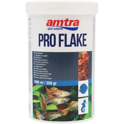 Amtra Pro Flakes fiskfoder - Tropiska fiskar 1000ml Amtra Pro Flakes fiskfoder - Tropiska fiskar 1000ml