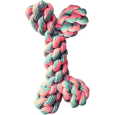 Gioco per cani Croci Cotonosso Bicolore Pastel Arancione - 20cm Gioco per cani Croci Cotonosso Bicolore Pastel Arancione - 20cm
