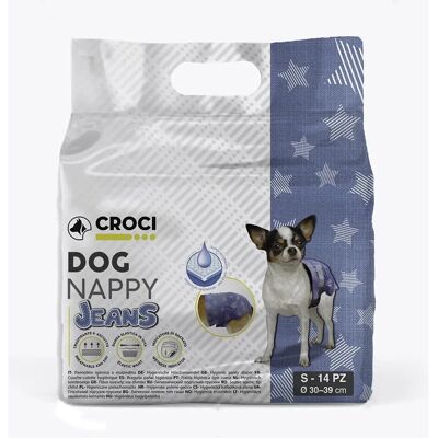 Croci Dog Nappy Jeans S - Lekkende puppy & incontinent hond luiers Croci Dog Nappy Jeans S - Lekkende puppy & incontinent hond luiers