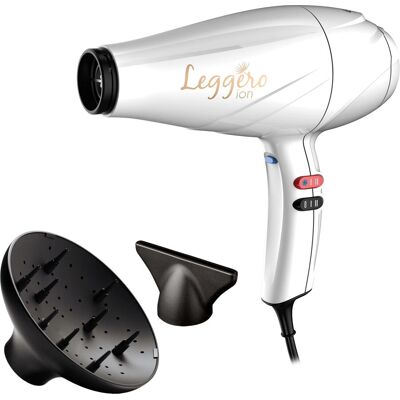 Sèche-cheveux blanc GA.MA Leggero Ion A21 - Sèche-cheveux Sèche-cheveux blanc GA.MA Leggero Ion A21 - Sèche-cheveux