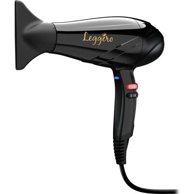 Sèche-cheveux GAMa Leggero - 2400W Noir - Léger et Puissant - Publicité Sèche-cheveux GAMa Leggero - 2400W Noir - Léger et Puissant - Publicité