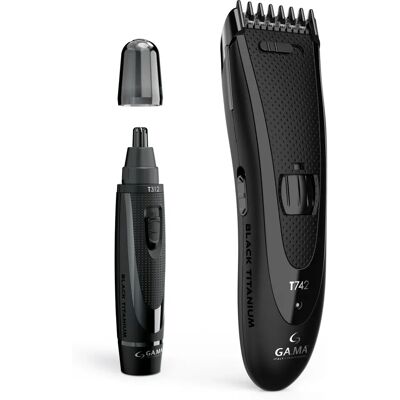 GA.MA Schwarzes Titanium-Set - Haarschneider & Trimmer GA.MA Schwarzes Titanium-Set - Haarschneider & Trimmer