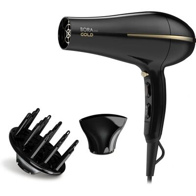 Gama Bora ION Gold Haartrockner - 2200W, Schwarz - Föhn Gama Bora ION Gold Haartrockner - 2200W, Schwarz - Föhn