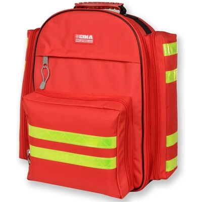 Sac à dos d'urgence compact Gima - Poches multiples - Bandes réfléchissantes - Publicité Sac à dos d'urgence compact Gima - Poches multiples - Bandes réfléchissantes - Publicité