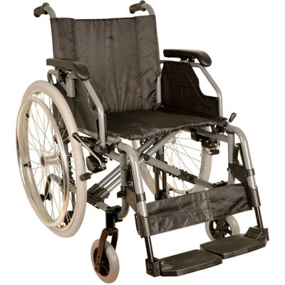 FOSHAN DONGFANG MEDICAL EQUIPMENT King Silla de ruedas plegable con ruedas neumáticas y brazos - Silla de ruedas FOSHAN DONGFANG MEDICAL EQUIPMENT King Silla de ruedas plegable con ruedas neumáticas y brazos - Silla de ruedas