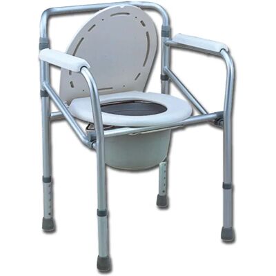 Gima Sedia Regolabile in Alluminio per WC - Sedia Comoda 4 in 1 Gima Sedia Regolabile in Alluminio per WC - Sedia Comoda 4 in 1