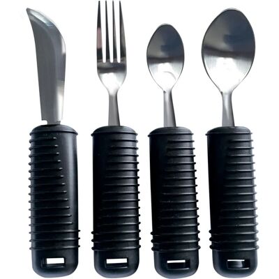 Kit Posate Gima - Forchetta, Coltello, Cucchiai per Anziani & Disabili Kit Posate Gima - Forchetta, Coltello, Cucchiai per Anziani & Disabili
