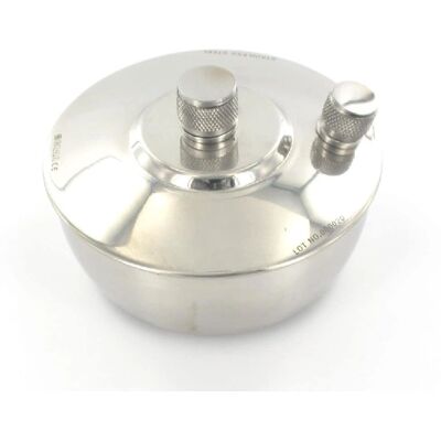 Lámpara de alcohol en acero inoxidable GIMA - Médica, con mecha redonda Lámpara de alcohol en acero inoxidable GIMA - Médica, con mecha redonda
