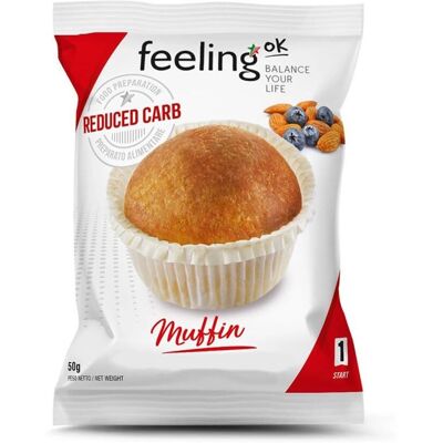 Feeling Ok Muffin Start - Faible en Glucides 50g Snack - Publicité Feeling Ok Muffin Start - Faible en Glucides 50g Snack - Publicité