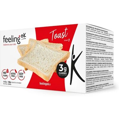 Feeling Ok Toast Nature Start - Toast - Riche en protéines, faible en glucides - Publicité Feeling Ok Toast Nature Start - Toast - Riche en protéines, faible en glucides - Publicité