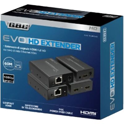 Extendeur HDMI GBC 60m - Amplificateur de signal & IR - Publicité Extendeur HDMI GBC 60m - Amplificateur de signal & IR - Publicité