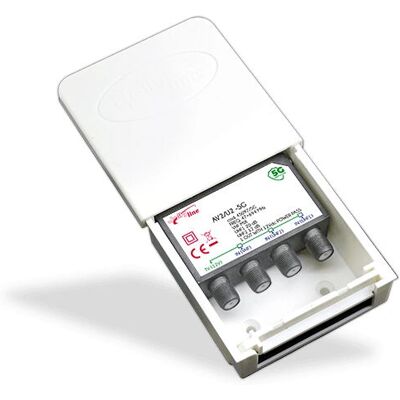 Amplificador de señal de TV G.B.S. Elettronica AV2/U2-5G - 40-694 MHz Amplificador de señal de TV G.B.S. Elettronica AV2/U2-5G - 40-694 MHz