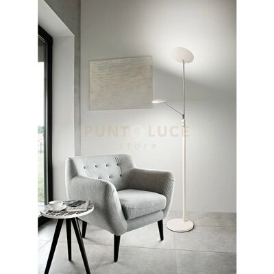 PERENZ 6448b Lampada da Terra in Metallo Bianco con 2 Dimmer LED - Piantana PERENZ 6448b Lampada da Terra in Metallo Bianco con 2 Dimmer LED - Piantana