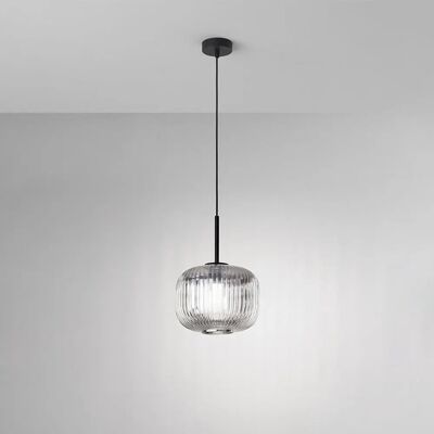 PERENZ ILLUMINA - Lampada a Pendolo - Vintage Plisse' Fumé - Lampada a Soffitto PERENZ ILLUMINA - Lampada a Pendolo - Vintage Plisse' Fumé - Lampada a Soffitto