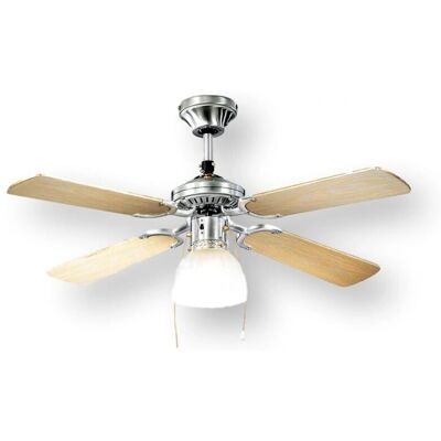 Ventilador de Techo PERENZ 7064CR - 4 Aspas - 105cm - Kit de Luz - Metal y Madera Ventilador de Techo PERENZ 7064CR - 4 Aspas - 105cm - Kit de Luz - Metal y Madera