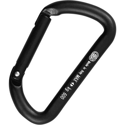 KONG Mini D Klimkarabiner - Zwart - Eén Maat KONG Mini D Klimkarabiner - Zwart - Eén Maat