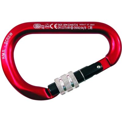 Mousqueton d'Escalade KONG Hms Threaded Rouge - Équipement d'escalade Mousqueton d'Escalade KONG Hms Threaded Rouge - Équipement d'escalade