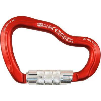 Kong Italy - Mosquetão Ferrata Twist Lock - Vermelho Kong Italy - Mosquetão Ferrata Twist Lock - Vermelho