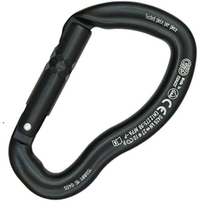 Mousqueton KONG Ergo - Noir - Taille Unique - Sécurité en Escalade Mousqueton KONG Ergo - Noir - Taille Unique - Sécurité en Escalade
