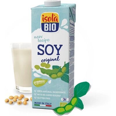 Bevanda di soia biologica Isola Bio - Latte vegetale senza glutine Bevanda di soia biologica Isola Bio - Latte vegetale senza glutine
