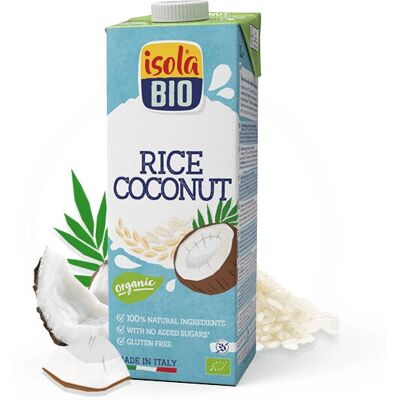 Isola Bio 446345 Latte vegetale - Bevanda riso e cocco 1L Isola Bio 446345 Latte vegetale - Bevanda riso e cocco 1L