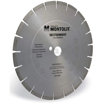 Montolit SR60036 Disco de Diamante - Rápido para Materiales Refractarios y Abrasivos 600mm Montolit SR60036 Disco de Diamante - Rápido para Materiales Refractarios y Abrasivos 600mm