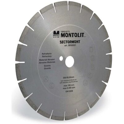 Disco de diamante Montolit SR65038 650 mm para refractario y abrasivos Disco de diamante Montolit SR65038 650 mm para refractario y abrasivos