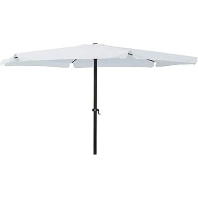 Parasol rond en acier GARDEN FRIEND - 3m, blanc - Ombrelle de soleil - Publicité Parasol rond en acier GARDEN FRIEND - 3m, blanc - Ombrelle de soleil - Publicité