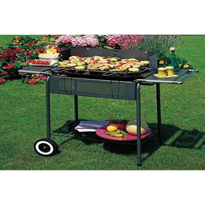 GARDEN FRIEND Parrilla de acero portátil con ruedas - Barbacoa GARDEN FRIEND Parrilla de acero portátil con ruedas - Barbacoa