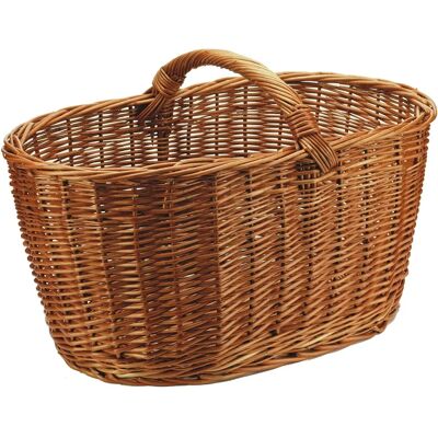 Garden Friend Cesto Di Vimini Portalegna - Cesta de madera de mimbre trenzado - Diseño de mimbre trenzado Garden Friend Cesto Di Vimini Portalegna - Cesta de madera de mimbre trenzado - Diseño de mimbre trenzado