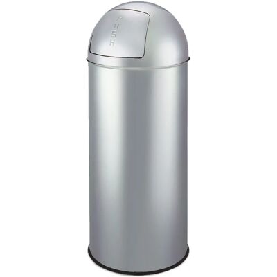 Cubo de basura de acero King Home - 50L, empuje, acabado espejo Cubo de basura de acero King Home - 50L, empuje, acabado espejo