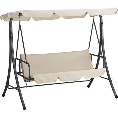Columpio Bali Garden Friend - Marco de acero reclinable - 3 plazas Columpio Bali Garden Friend - Marco de acero reclinable - 3 plazas