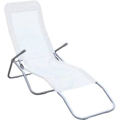 Chaise de camping Biacchi Gianfranco S1621008 - Acier, Blanc, Légère - Publicité Chaise de camping Biacchi Gianfranco S1621008 - Acier, Blanc, Légère - Publicité