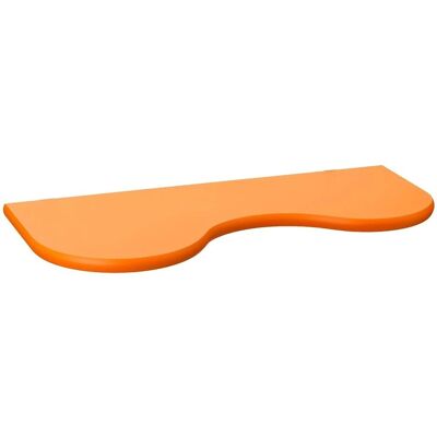 Bakaji Wandregal Welle 76x26x2cm MDF Orange - Wandregal Bakaji Wandregal Welle 76x26x2cm MDF Orange - Wandregal