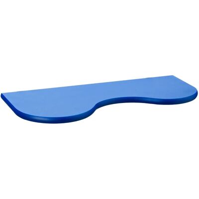 Estantería de pared de ola Bakaji 76x26x2cm MDF Azul Diseño Moderno Estantería de pared de ola Bakaji 76x26x2cm MDF Azul Diseño Moderno