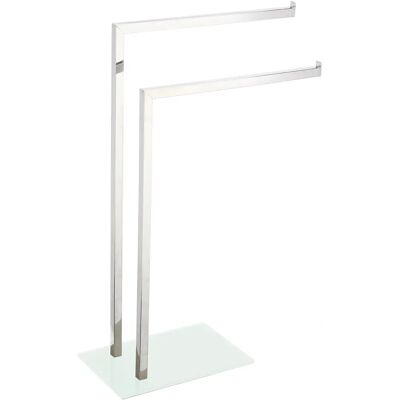 King Home Wit Metalen Handdoekhouder - Modern en Compact Design King Home Wit Metalen Handdoekhouder - Modern en Compact Design