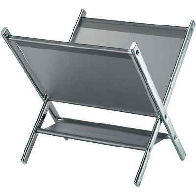 Bakaji Soporte de Revistas de Metal Plegable - Diseño Moderno 39x39x41cm Bakaji Soporte de Revistas de Metal Plegable - Diseño Moderno 39x39x41cm