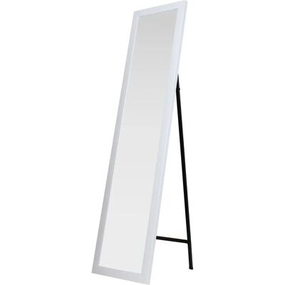 King Home S1710527 Wit Frame Vloer Spiegel - Vloer Spiegel King Home S1710527 Wit Frame Vloer Spiegel - Vloer Spiegel