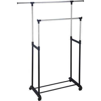 Appendiabiti doppio estensibile della collezione King - Acciaio, multicolore Appendiabiti doppio estensibile della collezione King - Acciaio, multicolore