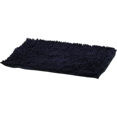 King Home Schwarze Chenille Badmatte - Rutschfest 60x40cm King Home Schwarze Chenille Badmatte - Rutschfest 60x40cm