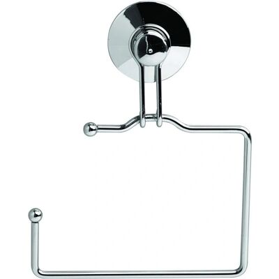 KING HOME Toilettenpapierhalter - Saugknopf verchromt - 15x3,5x13 cm KING HOME Toilettenpapierhalter - Saugknopf verchromt - 15x3,5x13 cm