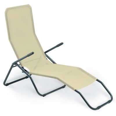 Garden Friend S1621010 Sdraio Regolabile in Acciaio e Textilene Beige - Sedia a sdraio Garden Friend S1621010 Sdraio Regolabile in Acciaio e Textilene Beige - Sedia a sdraio