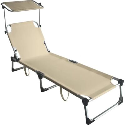 Garden Friend Mykonos Sillón Plegable - Ajustable Beige para Jardín Garden Friend Mykonos Sillón Plegable - Ajustable Beige para Jardín