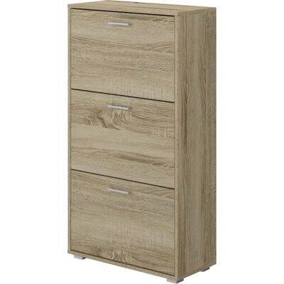 King Home Scarpiera - Rovere - 3 Scomparti - 112cm H King Home Scarpiera - Rovere - 3 Scomparti - 112cm H