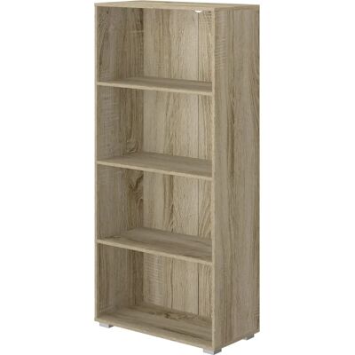 KING HOME Libreria a quattro ripiani 60x30x130h cm rovere - Bookcase KING HOME Libreria a quattro ripiani 60x30x130h cm rovere - Bookcase
